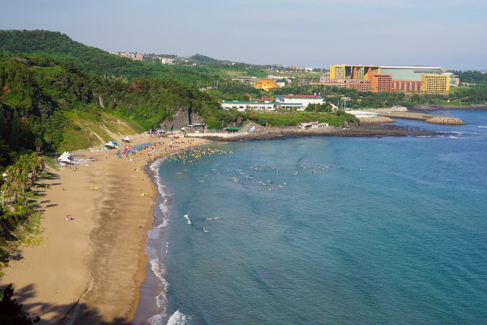 Der Strand von Jungmun Saekdal
